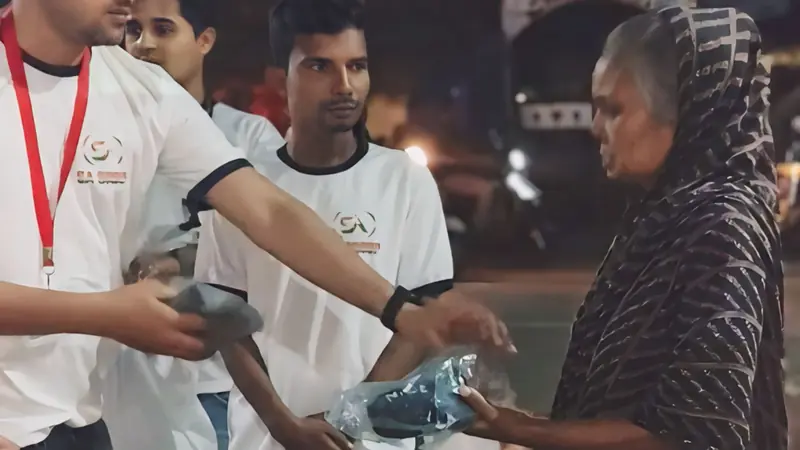 Providing Meals and Clothes to Poor People